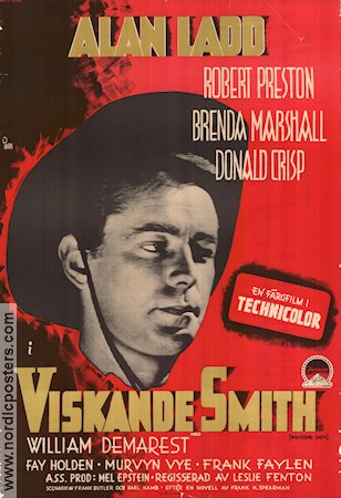 Viskande Smith 1948 poster Alan Ladd Robert Preston