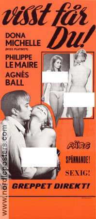 Visst får du 1968 poster Philippe Lemaire Donna Michelle Chantal Deberg Max Pécas