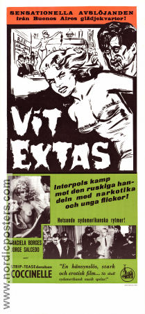 Vit extas 1962 poster Jorge Acuna Alberto Barcel Susana Beltran Enrique Carreras Filmen från: Argentina