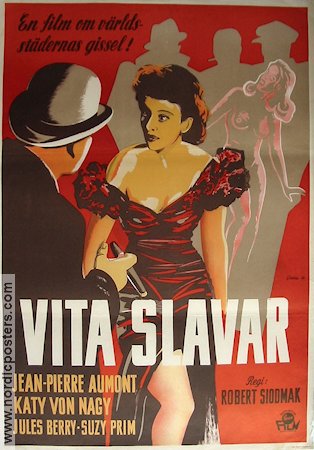 Vita slavar 1937 poster Jean-Pierre Aumont Käthe von Nagy Damer