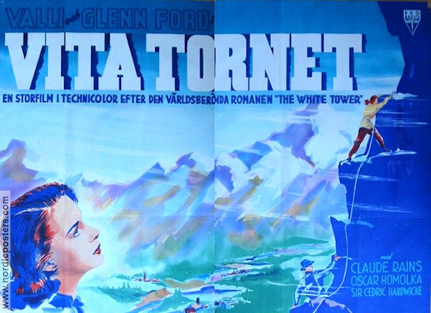 Vita tornet 1950 poster Glenn Ford Alida Valli Claude Rains Berg