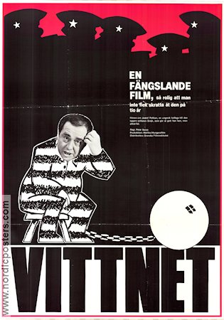 Vittnet 1969 poster Ferenc Kallai Lajos Öze Peter Bacso Filmen från: Hungary Politik