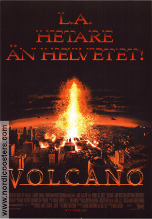 Volcano 1997 poster Tommy Lee Jones Anne Heche Gaby Hoffmann Mick Jackson