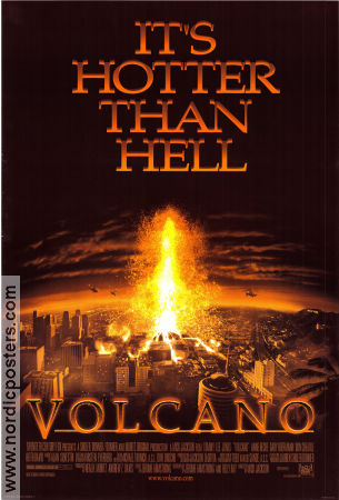 Volcano 1997 poster Tommy Lee Jones Anne Heche Gaby Hoffmann Mick Jackson