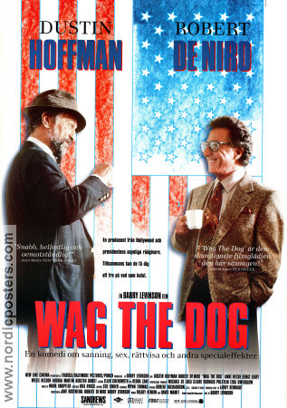 Wag the Dog 1997 poster Dustin Hoffman Robert De Niro Anne Heche Kirsten Dunst Barry Levinson Politik