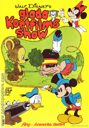 Walt Disneys Glada kortfilmsshow 1972 poster Mickey Mouse Donald Duck Hiawatha Hitta mer: Festival Animerat