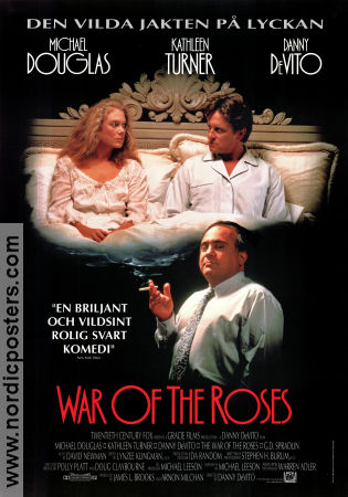 The War of the Roses 1989 poster Michael Douglas Kathleen Turner Danny de Vito