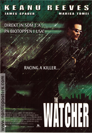 The Watcher 2000 poster James Spader Keanu Reeves Marisa Tomei Joe Charbanic