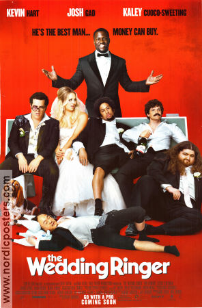 The Wedding Ringer 2015 poster Kevin Hart Josh Gad Kaley Cuoco Jeremy Garelick