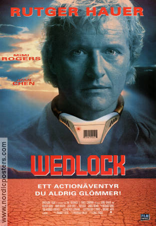 Wedlock 1991 poster Rutger Hauer Mimi Rogers Joan Chen Lewis Teague