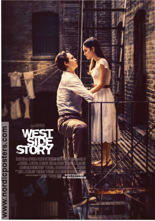 West Side Story 2021 poster Ansel Elgort Rachel Zegler Ariana DeBose Steven Spielberg Musikaler