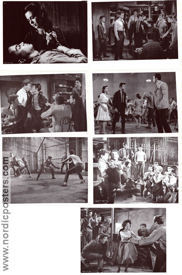 West Side Story 1961 filmfotos Natalie Wood George Chakiris Rita Moreno Jerome Robbins Musik: Leonard Bernstein Gäng Musikaler