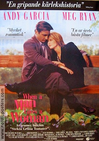 When a Man Loves a Woman 1994 poster Andy Garcia Meg Ryan Eller Burstyn Luis Mandoki Romantik