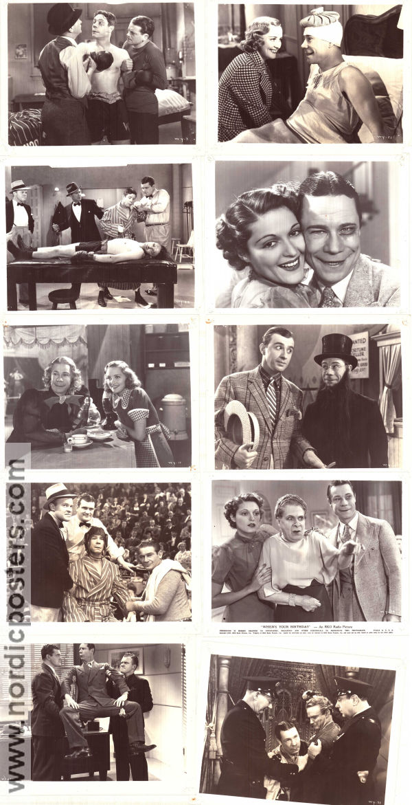 When´s Your Birthday 1937 filmfotos Joe E Brown Marian Marsh Fred Keating Harry Beaumont Boxning