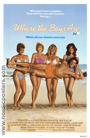 Where the Boys Are 1984 poster Lisa Hartman Lorna Luft Hy Averback Strand Skola