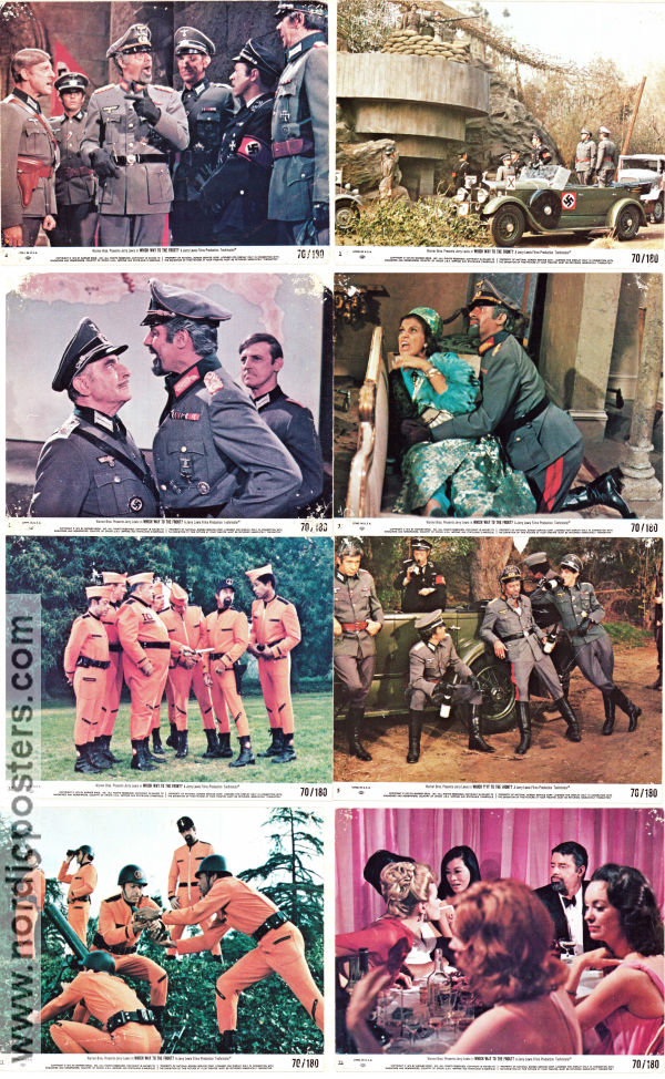 Which Way to the Front 1970 lobbykort Jan Murray John Wood Steve Franken Jerry Lewis Hitta mer: Nazi Krig