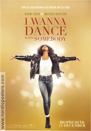 Whitney Houston: I Wanna Dance with Somebody 2022 poster Naomi Ackie Stanley Tucci Ashton Sanders Kasi Lemmons