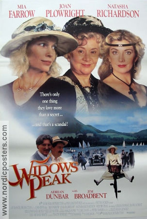 Widow´s Peak 1994 poster Mia Farrow Joan Plowright Natasha Richardson John Irvin