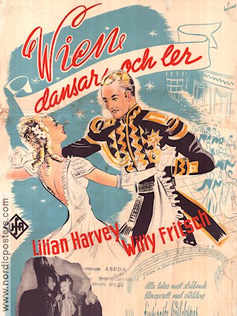 Wien dansar och ler 1931 poster Lilian Harvey Willy Fritsch Dans