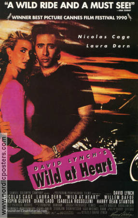 Wild At Heart 1990 poster Nicolas Cage Laura Dern David Lynch