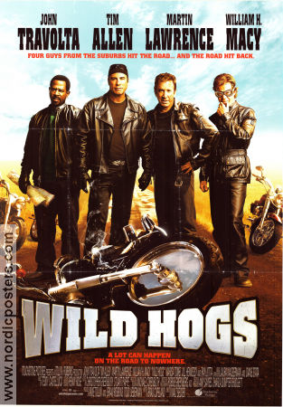 Wild Hogs 2007 poster Tim Allen Martin Lawrence John Travolta William H Macy Walt Becker Motorcyklar