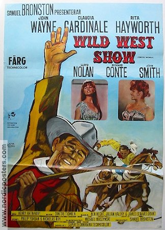 Wild West Show 1964 poster John Wayne Claudia Cardinale
