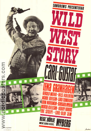 Wild West Story 1964 poster Carl-Gustaf Lindstedt Börje Nyberg