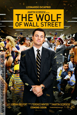 The Wolf of Wall Street 2013 poster Leonardo DiCaprio Jonah Hill Margot Robbie Martin Scorsese Pengar