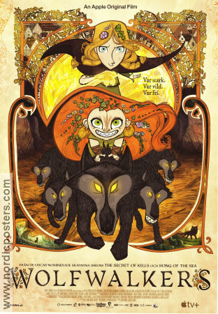 Wolfwalkers 2020 poster Honor Kneafsey Tomm Moore Animerat Filmbolag: Apple TV