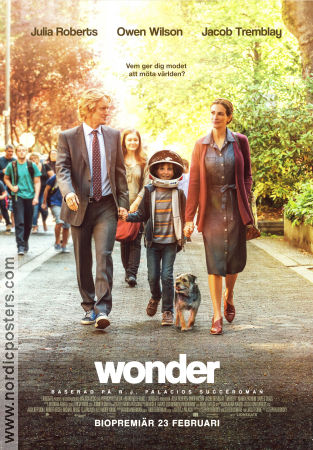 Wonder 2017 poster Jacob Tremblay Owen Wilson Izabela Vidovic Stephen Chbosky Barn