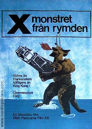 X monstret från rymden 1967 poster Kazui Nihonmatsu Asien