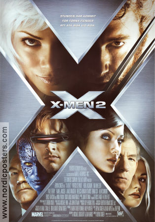 X-Men 2 2003 poster Patrick Stewart Hugh Jackman Halle Berry Bryan Singer Hitta mer: Marvel Från serier