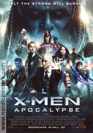 X-Men Apocalypse 2016 poster James McAvoy Michael Fassbender Jennifer Lawrence Bryan Singer Hitta mer: Marvel