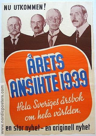 Årets ansikte 1939 affisch Gustaf V Politik