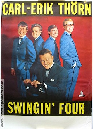 Carl-Erik Thörn Swingin´ Four Odeon 1968 affisch Hitta mer: Concert poster