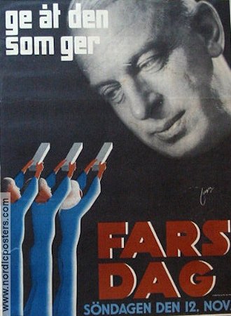 Fars dag 1940 affisch Hitta mer: Advertising