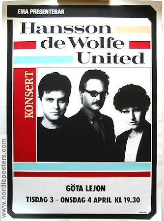 Hansson de Wolfe United 1979 affisch Hitta mer: Concert poster Rock och pop