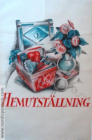 Hemutställning 1928 affisch Hitta mer: Advertising