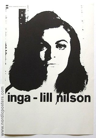 Inga-Lill Nilsson 1968 affisch Hitta mer: Concert poster