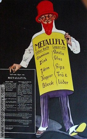 Metallfix 1925 affisch Hitta mer: Advertising