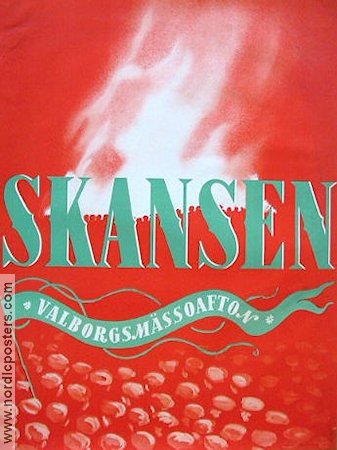 Skansen valborgsmässoafton 1944 affisch Hitta mer: Stockholm