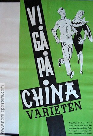 Vi gå på Chinavarietén 1940 affisch Hitta mer: Chinateatern