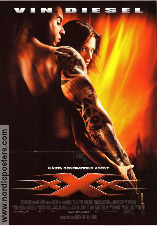 XXX 2002 poster Vin Diesel Asia Argento Marton Csokas Rob Cohen