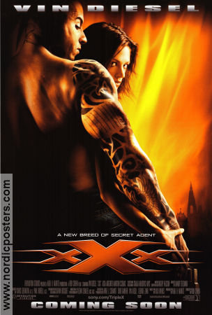 XXX 2002 poster Vin Diesel Asia Argento Marton Csokas Rob Cohen