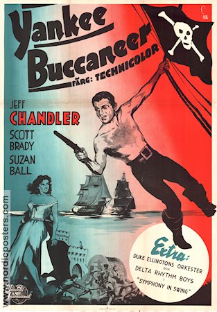 Yankee Buccaneer 1953 poster Jeff Chandler