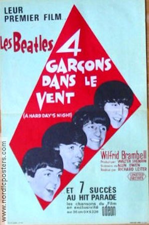 Yeah Yeah Yeah! 1964 poster Beatles John Lennon Paul McCartney Richard Lester Rock och pop Musikaler