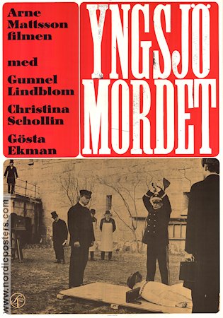 Yngsjömordet 1966 poster Gunnel Lindblom Christina Schollin Gösta Ekman Arne Mattsson