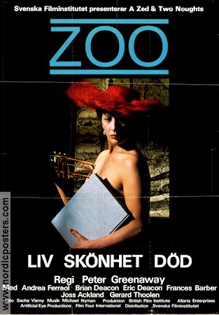 Z00 1985 poster Andrea Ferreol Peter Greenaway