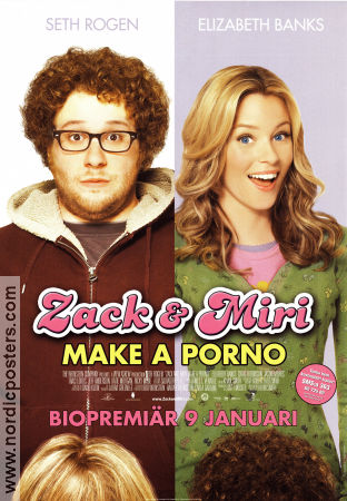 Zack and Miri Make a Porno 2009 poster Seth Rogen Elizabeth Banks Kevin Smith