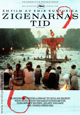 Zigenarnas tid 1989 poster Davor Dujmovic Emir Kusturica